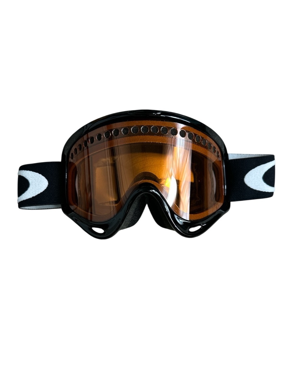 Oakley Black Ski Goggles with Amber Lens